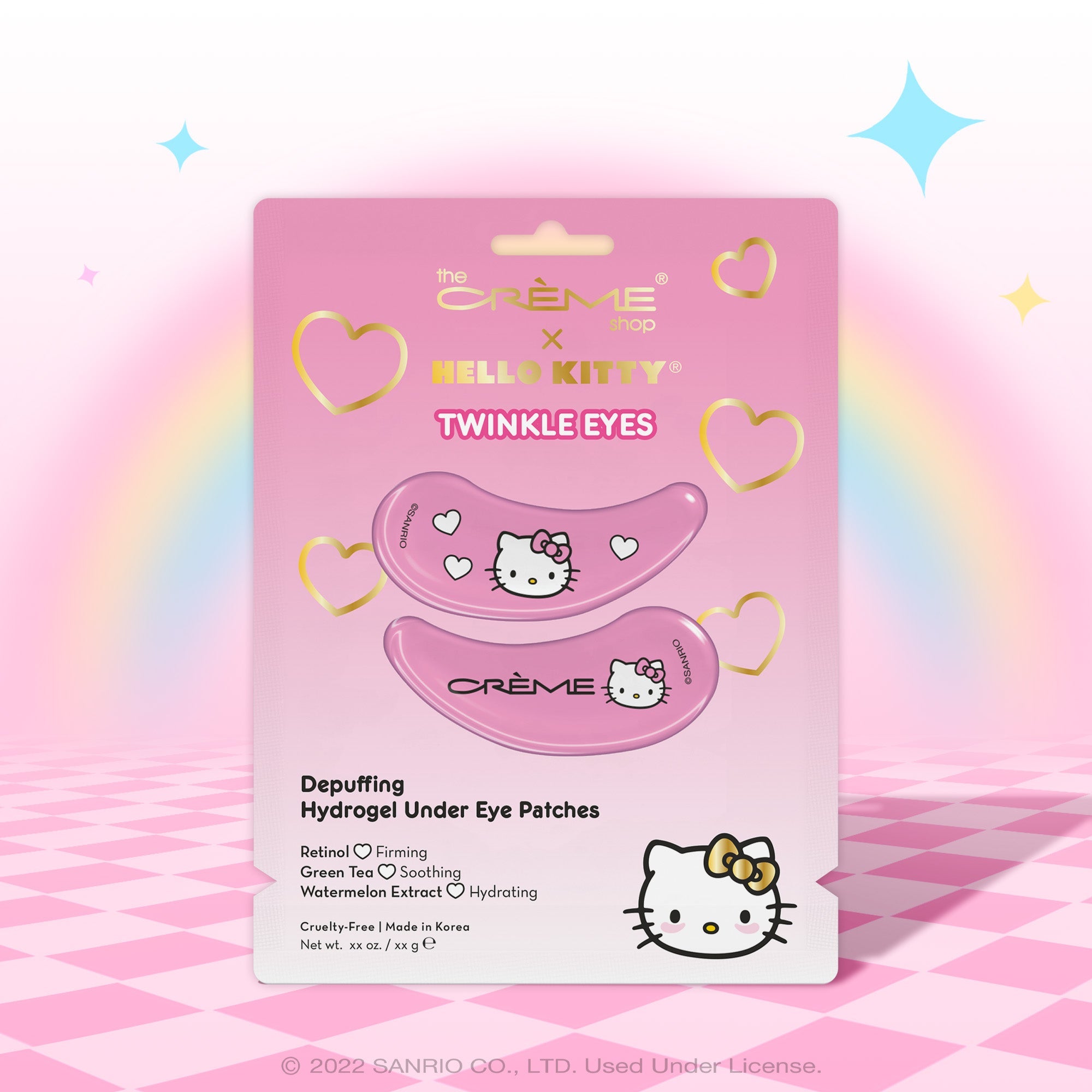 Hello Kitty Apple Of My Eye Hydrogel Brightening Under Eye Patches – The  Crème Shop
