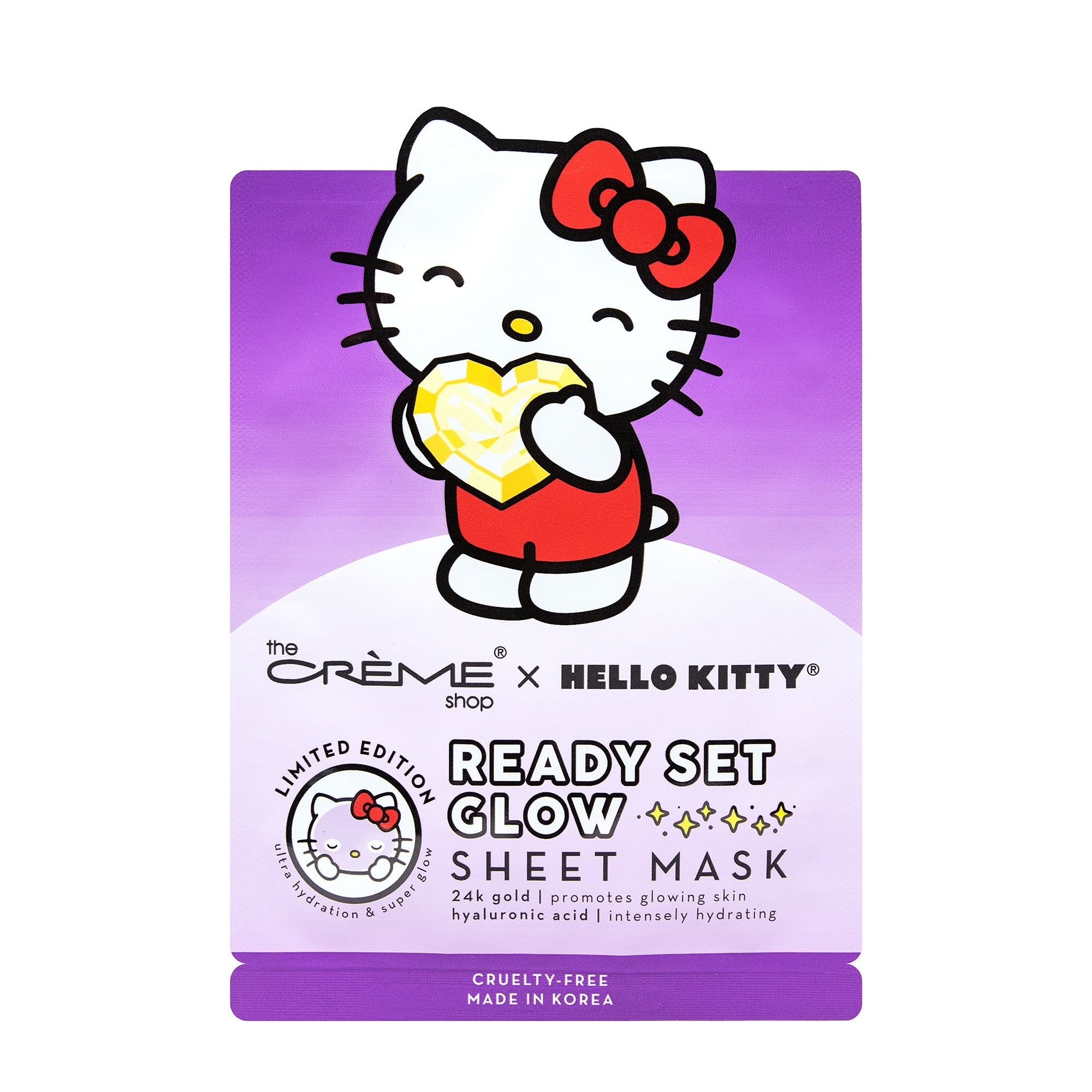 Hello Kitty Ready Set Glow Sheet Mask – The Crème Shop