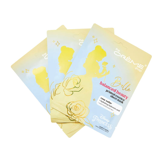 The Crème Shop x Disney - Belle Balance Beauty Printed Essence Sheet Mask Sheet Mask The Crème Shop x Disney 3 Pack (Save $2.00) 