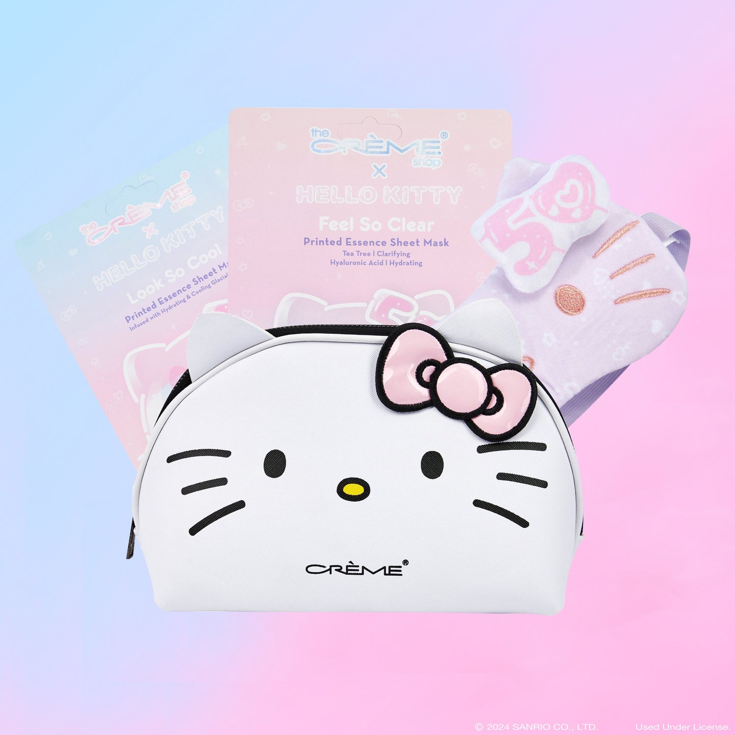 Hello Kitty 50th Sheet and Sleep Mask Bundle