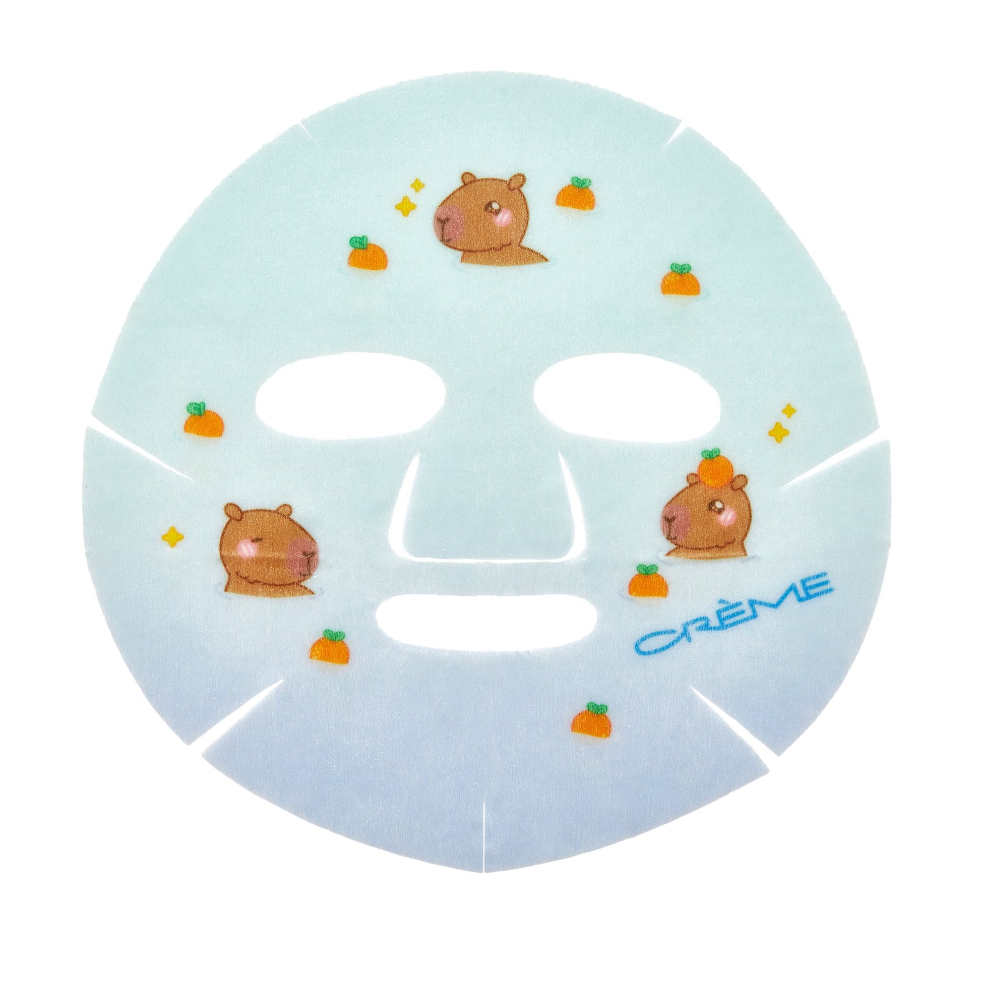 Be Happy, Skin! Animated Capybara Face Mask Sheet Mask The Crème Shop 