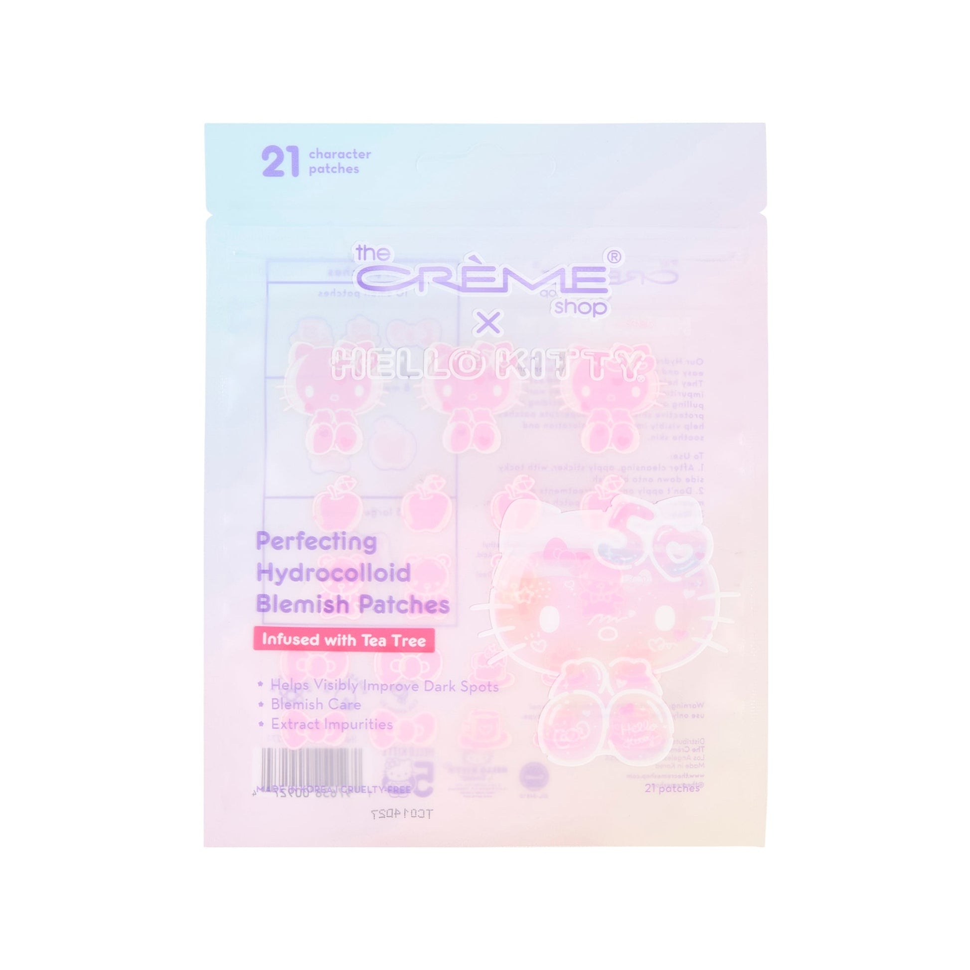 Hello Kitty 50 Perfecting Hydrocolloid Blemish Patches Hydrocolloid Acne Patches The Crème Shop x Sanrio 