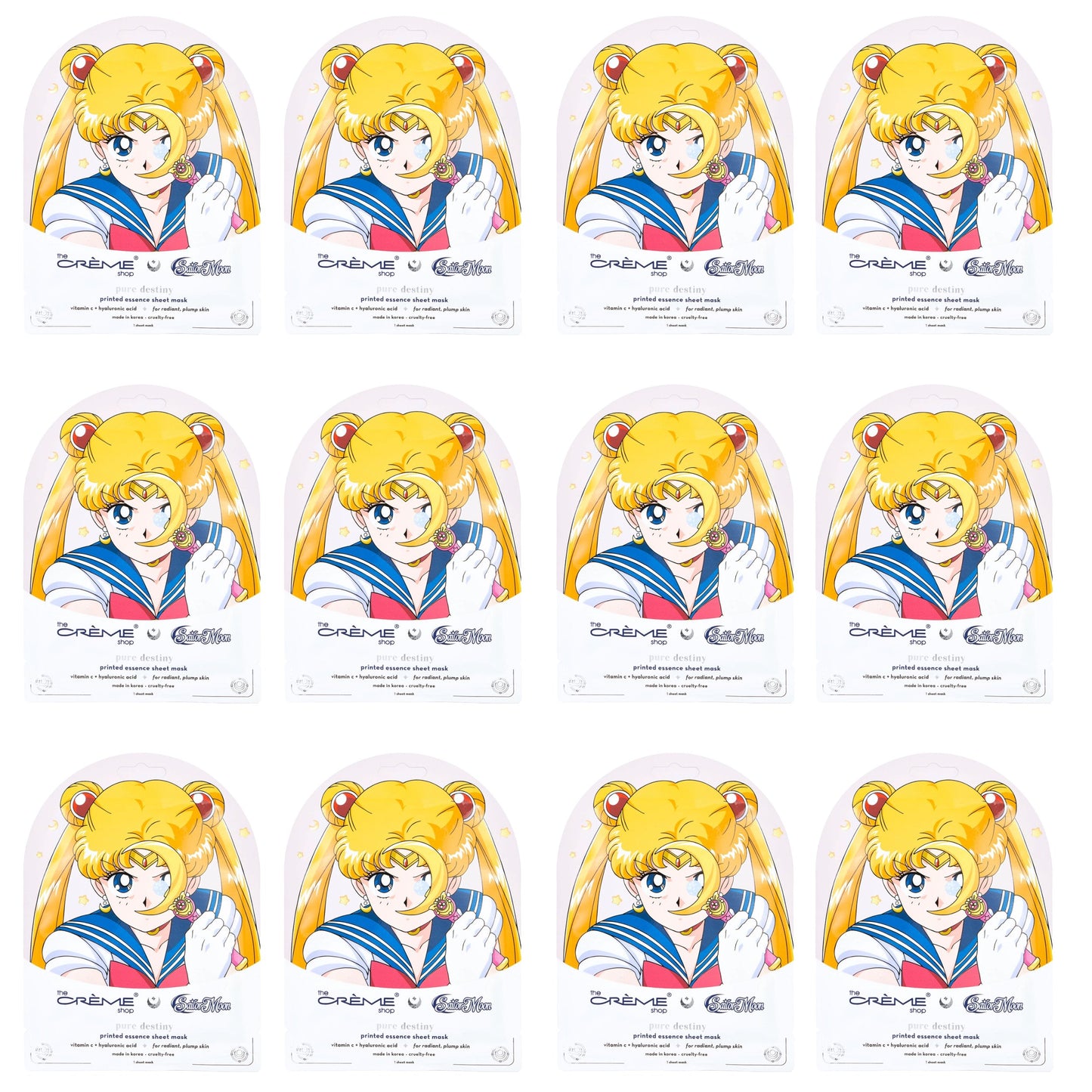 Pure Destiny Printed Sheet Mask Sheet masks The Crème Shop x Pretty Guardian Sailor Moon Pack of 12 