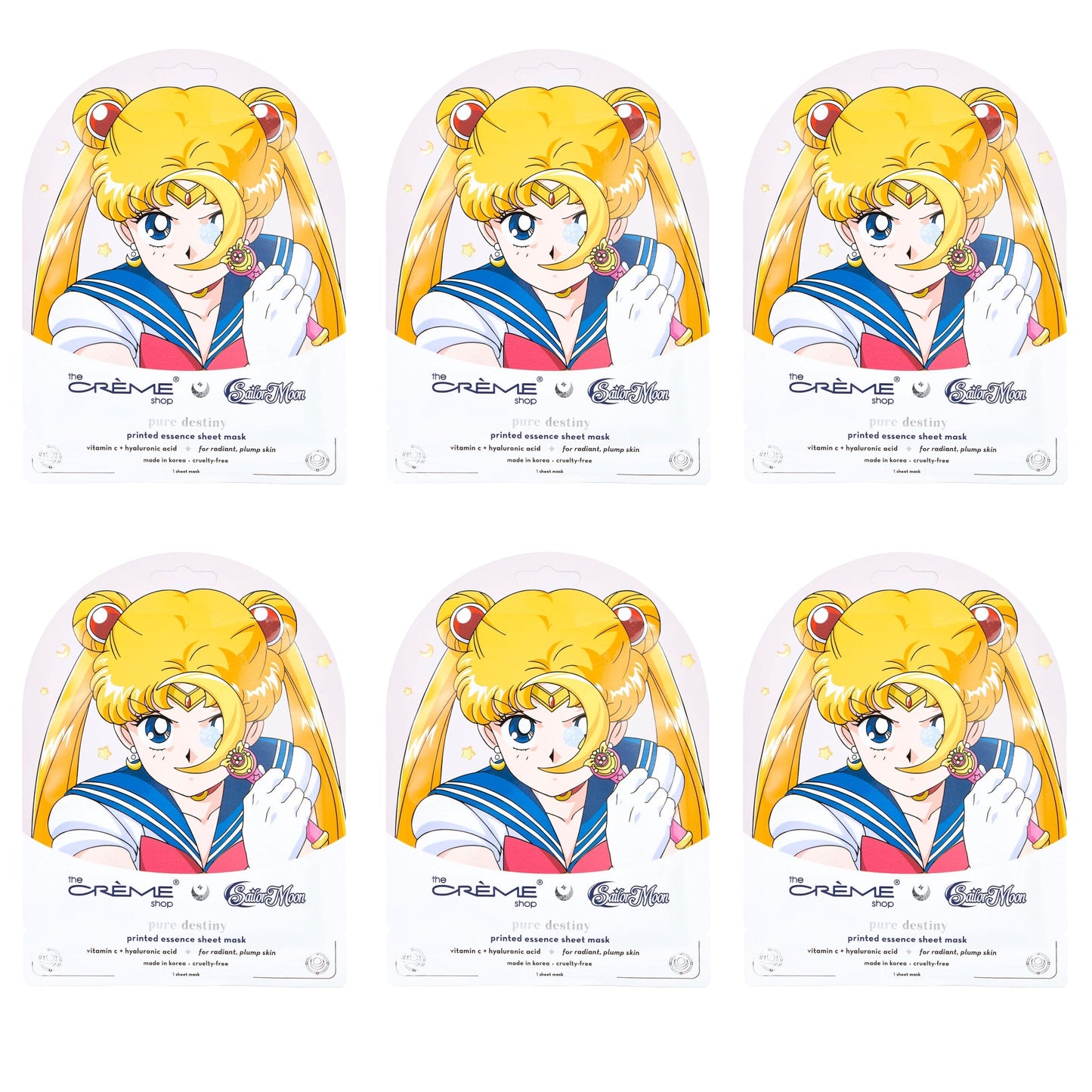 Pure Destiny Printed Sheet Mask Sheet masks The Crème Shop x Pretty Guardian Sailor Moon Pack of 6 