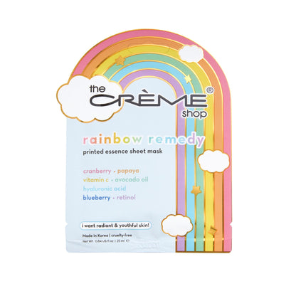 Rainbow Remedy Essence Sheet Mask Sheet masks The Crème Shop 