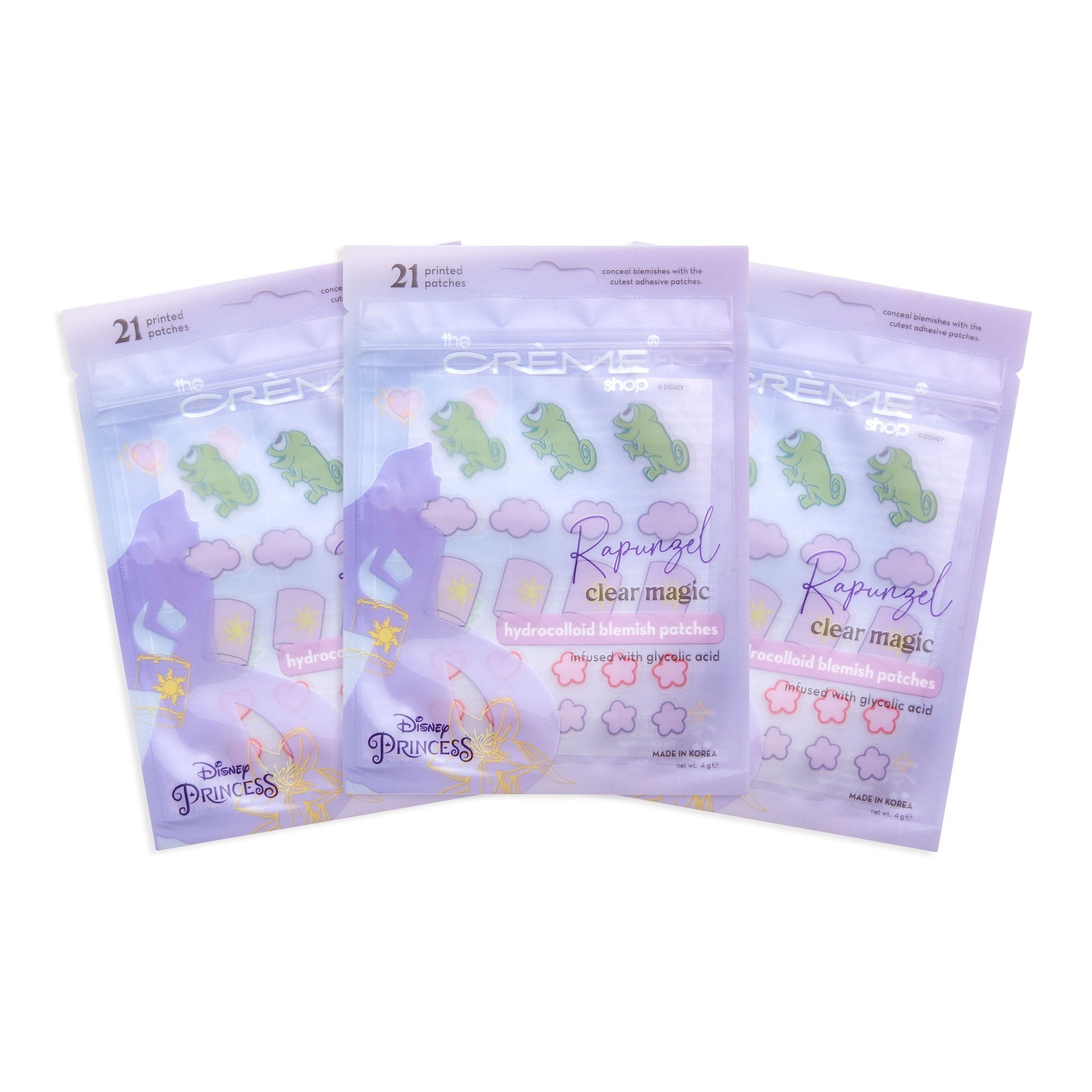 The Crème Shop x Disney - Rapunzel Clear Magic Blemish Patches Hydrocolloid Acne Patches The Crème Shop x Disney 3 Pack 