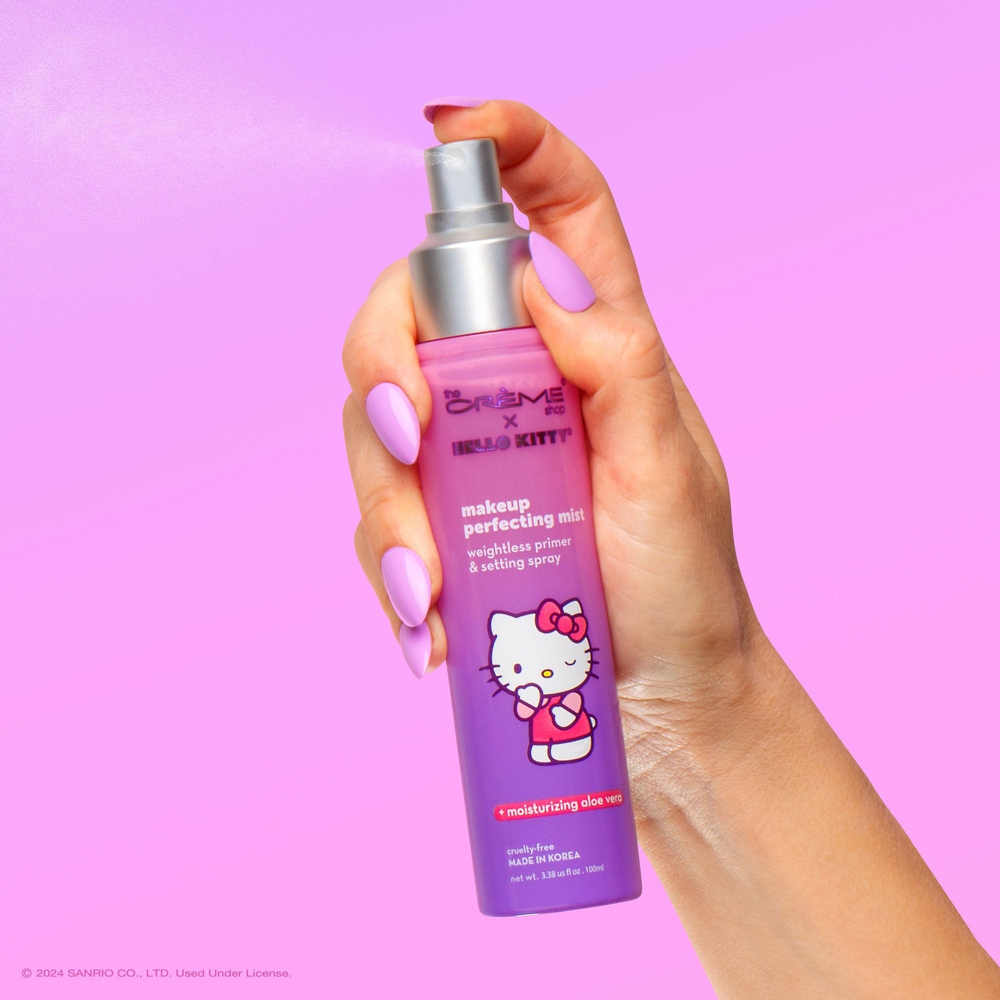 The Crème Shop x Hello Kitty(Purple) Makeup Perfecting Mist Primer The Crème Shop x Sanrio 