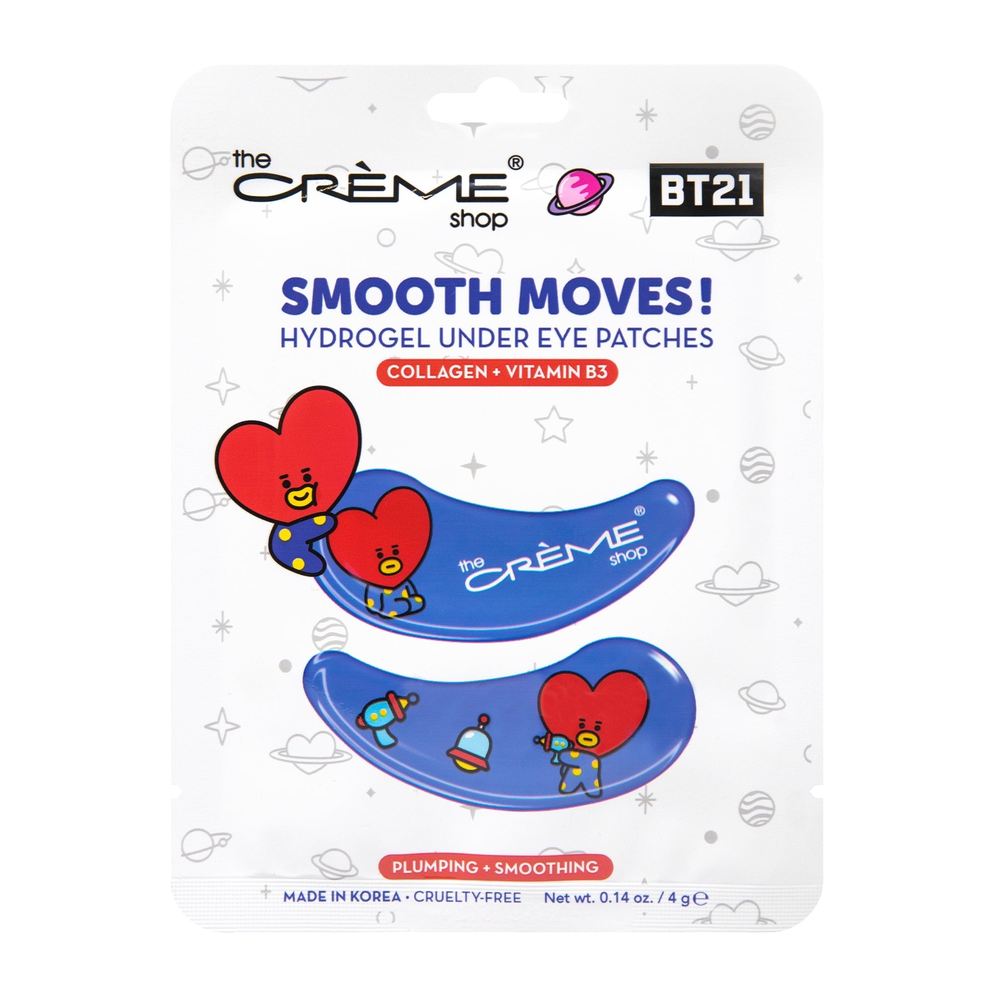 BT21 Hydrogel Under Eye Patch Set of 4 - $18 Value