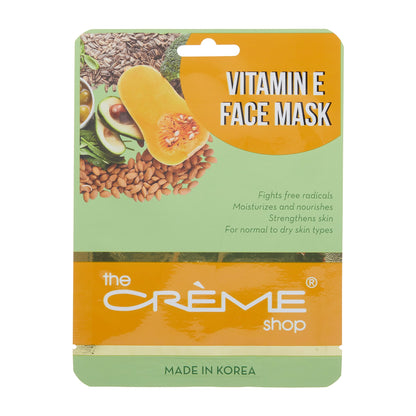 Vitamin E Face Mask Sheet masks The Crème Shop 