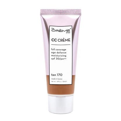 CC Crème | SPF 30 & PA++ Foundations The Crème Shop Tan 170 