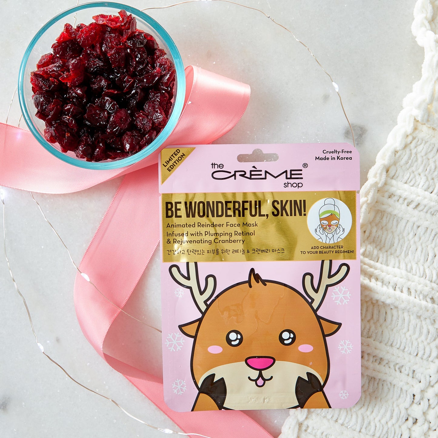 Be Wonderful, Skin! Printed Essence Sheet Mask (Set of 3) Holiday Sheet Masks - The Crème Shop 