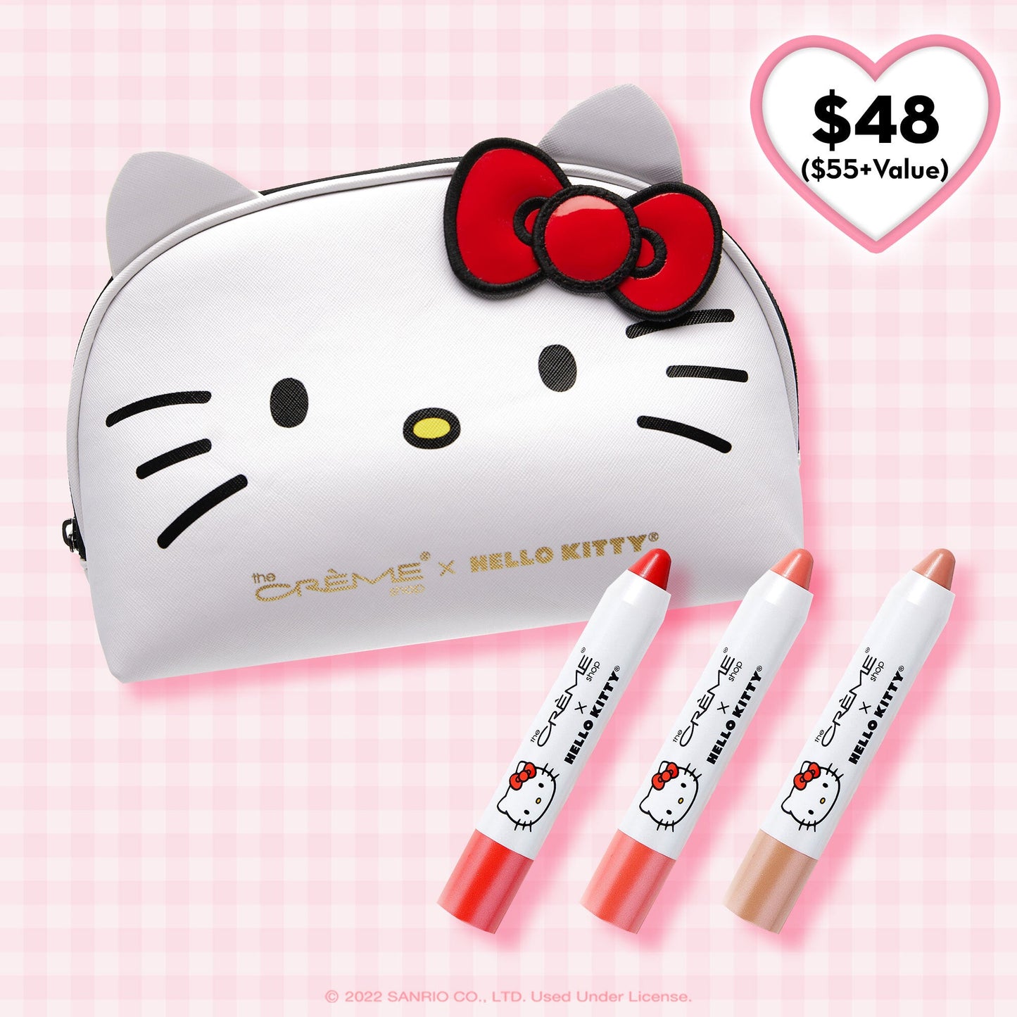 Sanrio Hello Kitty Pencils- Lot of 12 Hello Kitty and Hearts Pencils