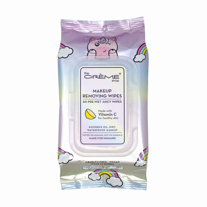 Juicy Makeup Removing Wipes | Brightening Vitamin C (Unicorn) Towelettes The Crème Shop 