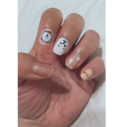 The Crème Shop | BT21: RJ Blush Gel Nail Strips (Set of 35) Nail Strips The Crème Shop x BT21 