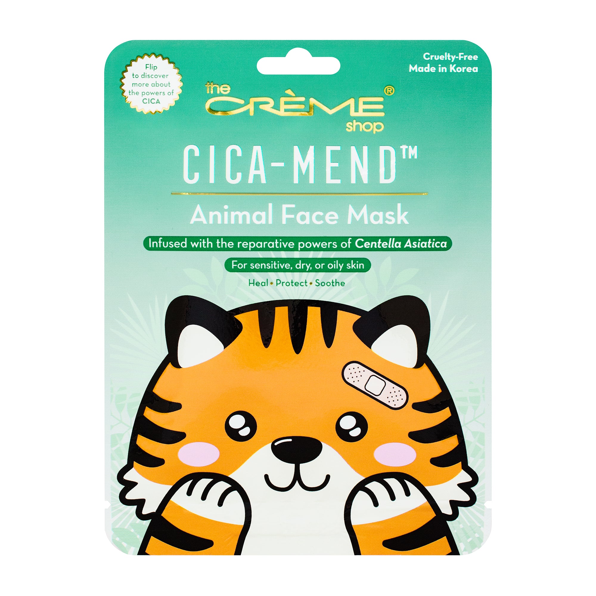 Cica-Mend™ - Animated Tiger Face Mask – The Crème Shop